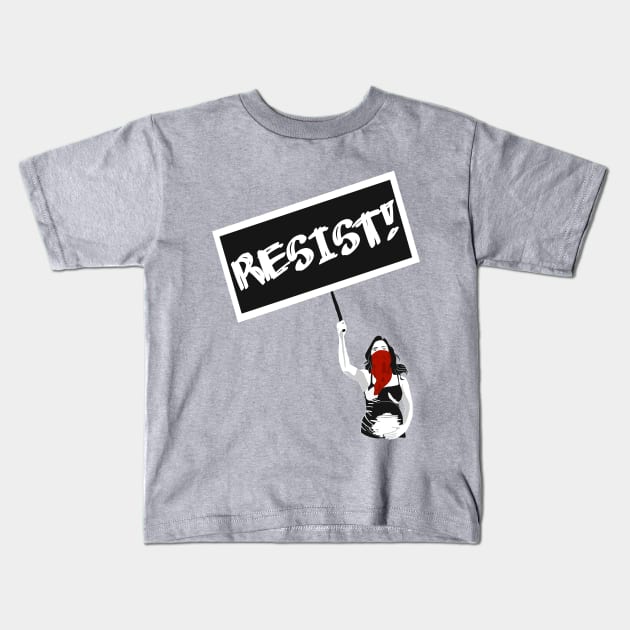 Resist! Kids T-Shirt by Clarissa Mond